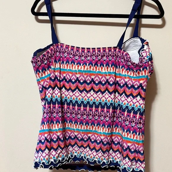 Profile By Gottex Colorful Patterned Camisole - Picture 4 of 4